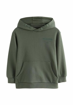 UNDERGROUND PULLOVER - Hoodie - dark green flocked