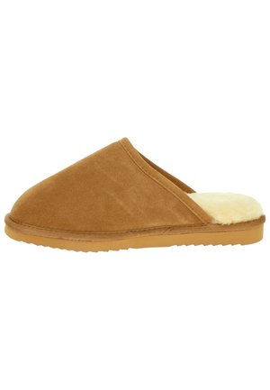 Slippers - cognac