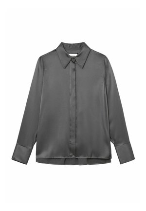 Reiss, Button-down blouse - dark grey