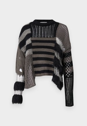 The Ragged Priest COMPOUND - Strickpullover - grey/black