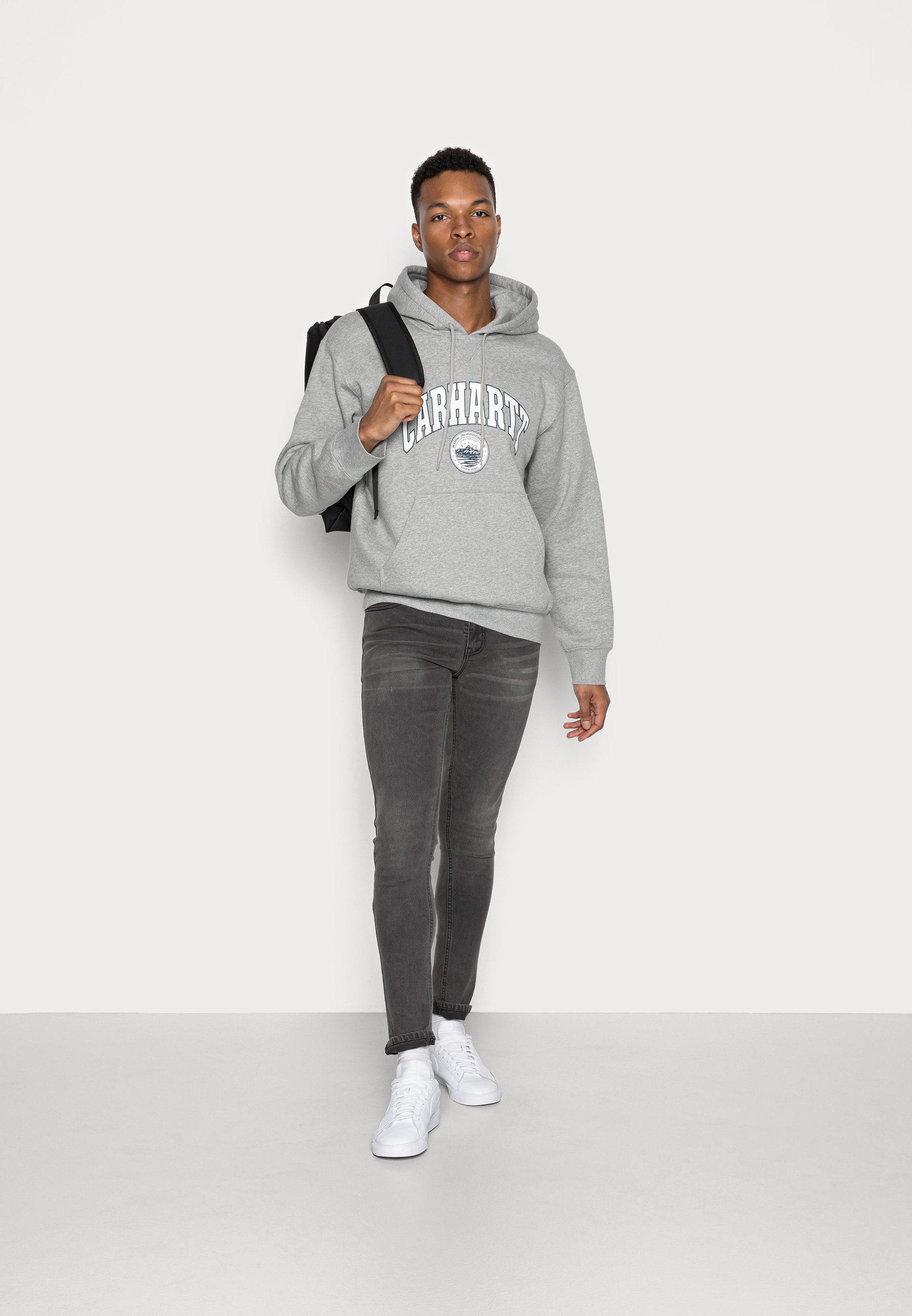 Carhartt WIP HOODED BERKELEY - Sweatshirt - grey heather/grau-meliert -  Zalando.ch