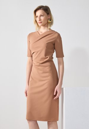 Jerseykjole - light brown
