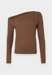 DROPPED LONGSLEEVE - Longsleeve - cacao brown