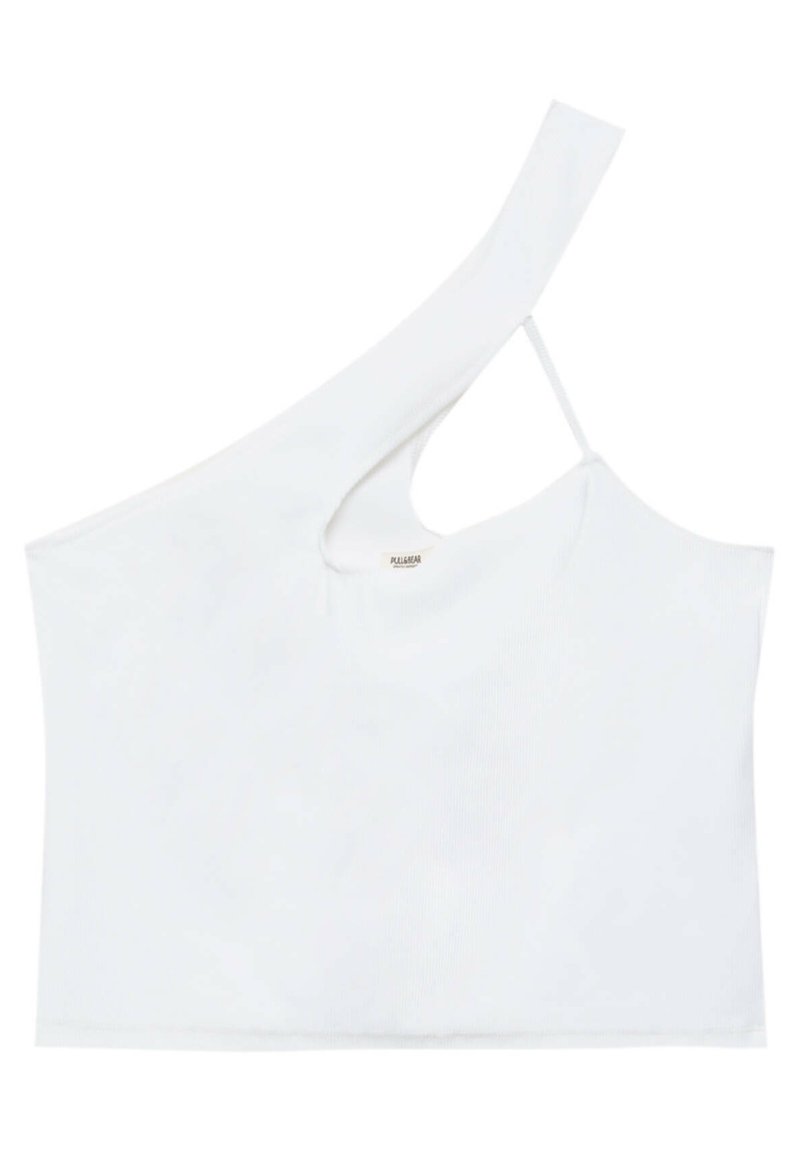 PULL&BEAR ASYMMETRIC Top white Zalando.de