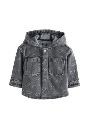 Next, HOODED - Giacca di jeans - grey face aop