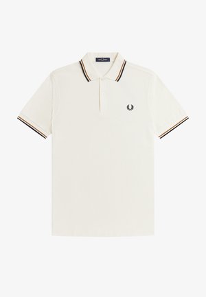 Fred Perry, THE TWIN TIPPED FRED PERRY SHIRT - Polo - ecru / dark carmel / black