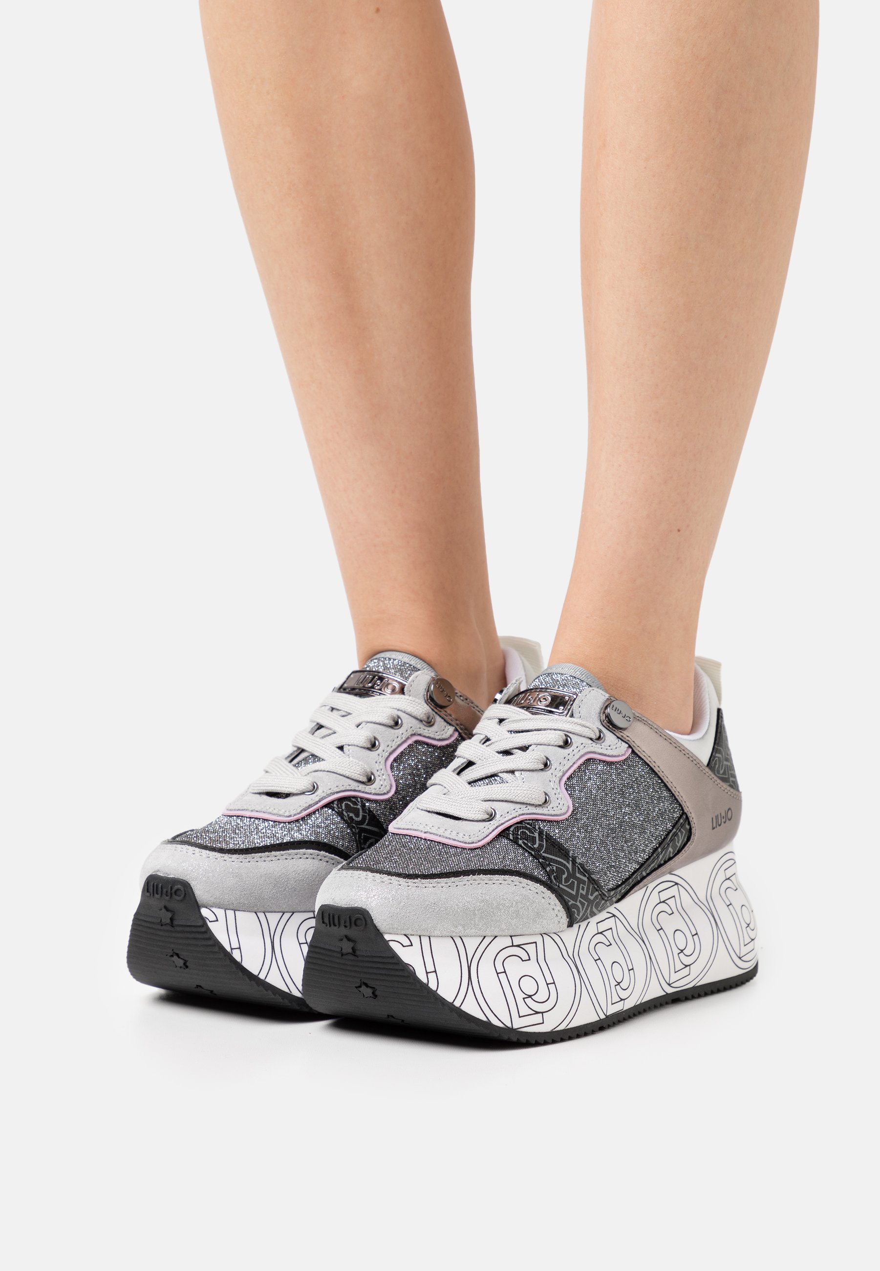 Liu Jo Jeans SUPER MAXI - Sneakers basse - silver/argentato - Zalando