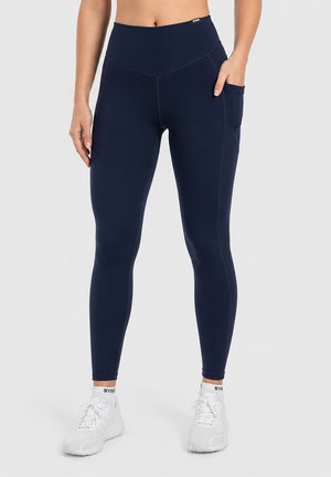 Smilodox, LEGGINGS WITH POCKET YOGA PILATES LETICIA - Medias - marineblau