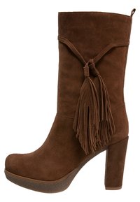 Unisa High heeled boots - cognac