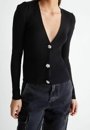 Strickjacke - black