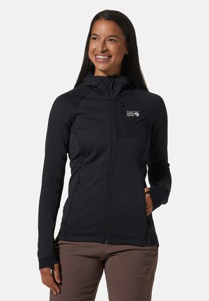Mountain Hardwear, MOUNTAIN HARDWEAR JACKEN W POLARTEC® POWER GRID™ FULL ZIP HOODY - Fleecejacke - black
