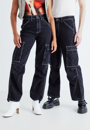 UNISEX - Jeans baggy - black