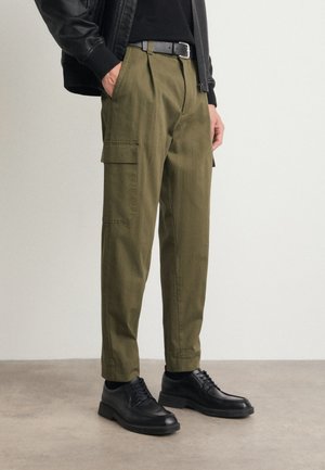 PERIN - Pantaloni cargo - open green