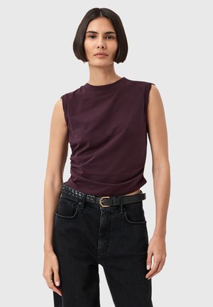 WEST TANK - Linne - oxblood red