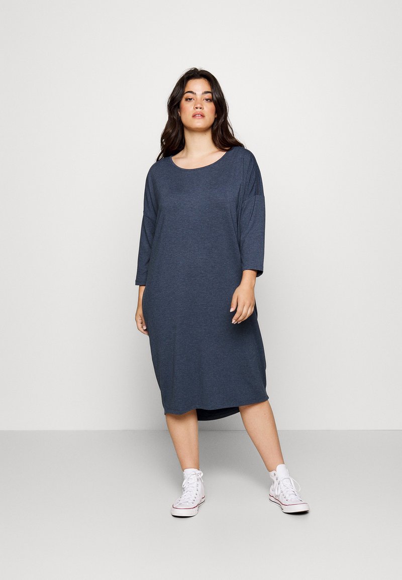 only Carmakoma Penna dress coral blue main image 0