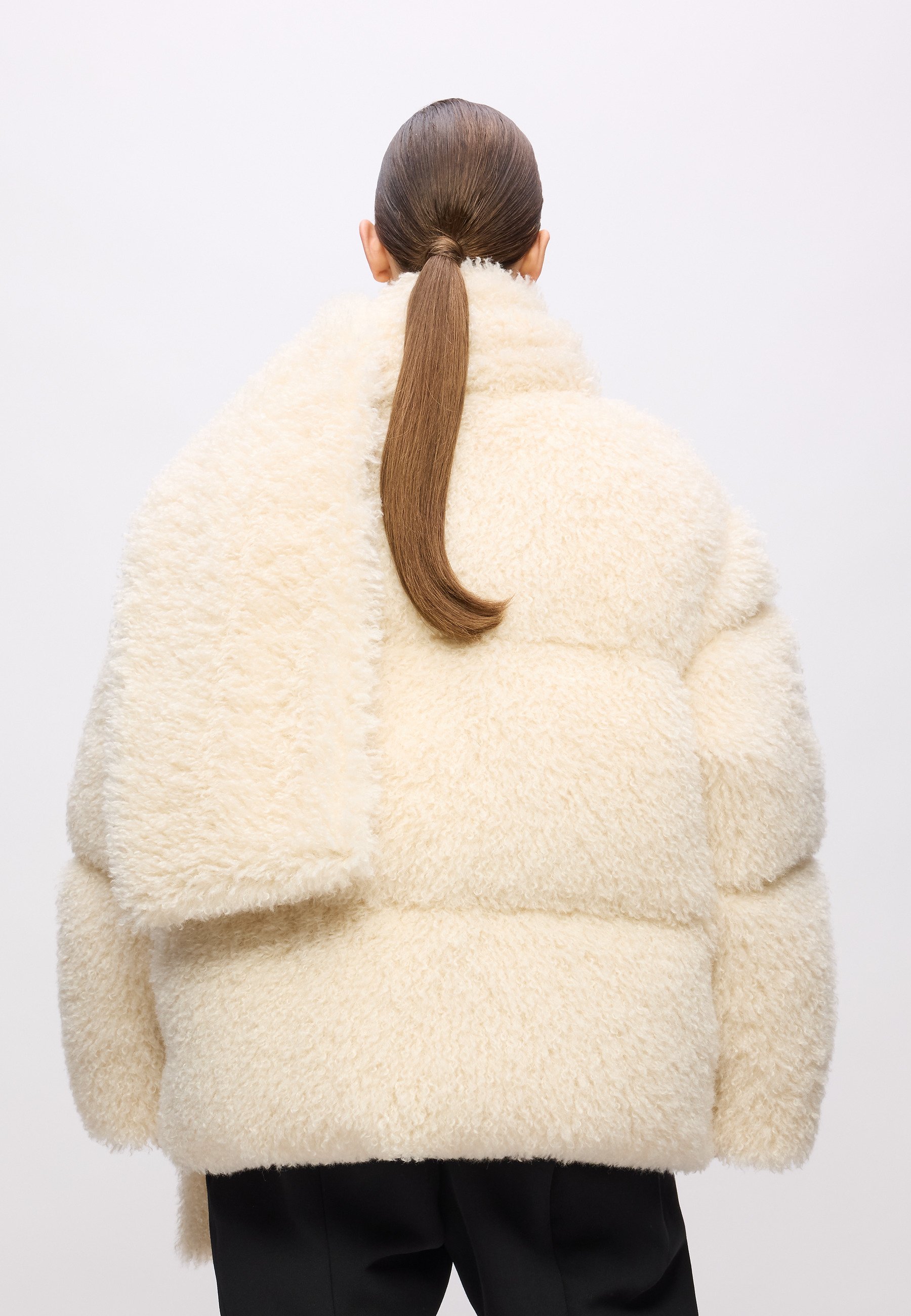 KARL LAGERFELD KARL STUDIO FAUX FUR COAT - Short coat - pristine