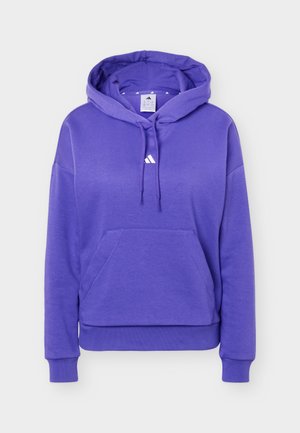 adidas Sportswear, ESSENTIALS SMALL LOGO FEEL COZY HOODIE - Kapuutsiga pusa - pure purple/white