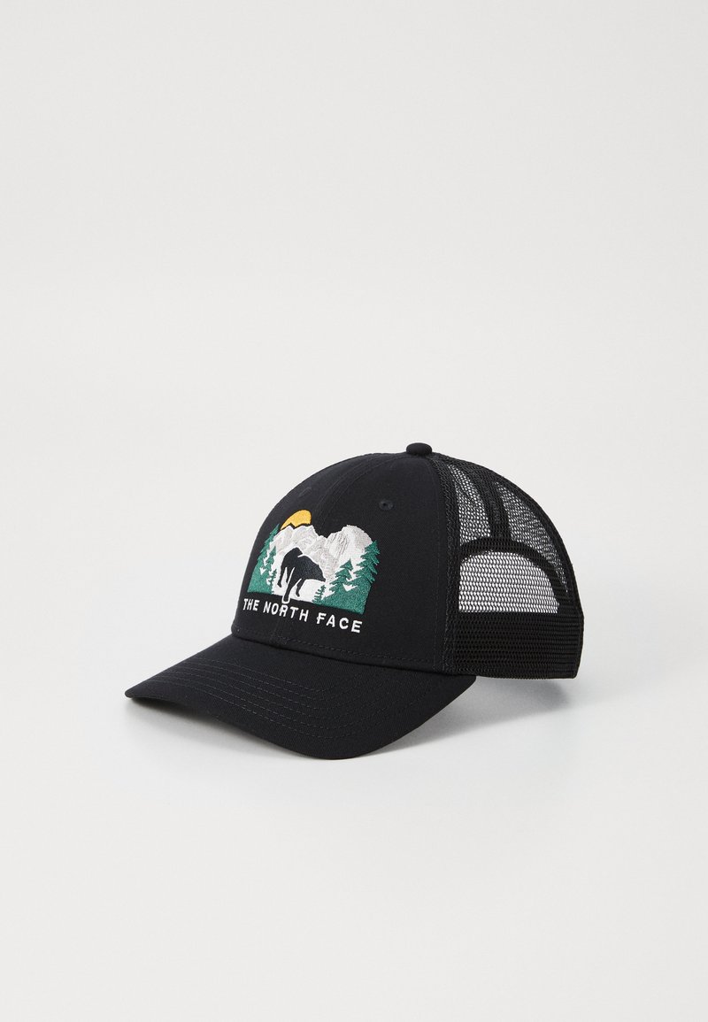 The North Face - EMBROIDERED MUDDER TRUCKER UNISEX - Caps - black/bear graphic, Forstør