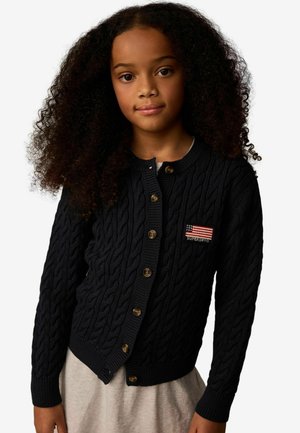 REGULAR FIT - CABLE - Kardigan - navy