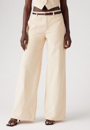 Relaxed fit -farkut - beige