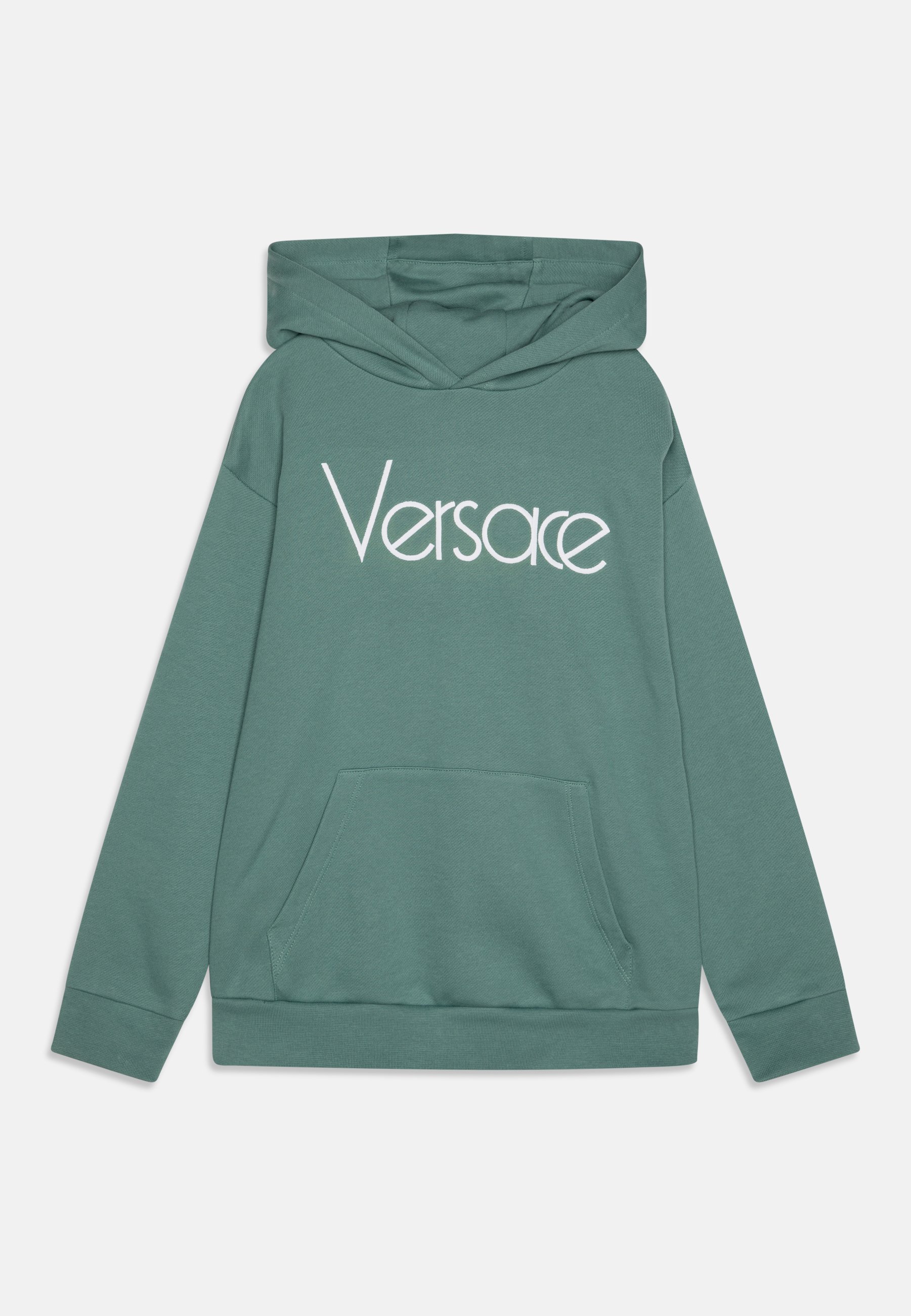 Versace VINTAGE LOGO EMBROIDERY UNISEX Hoodie sage/white/green
