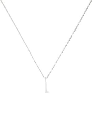 Design Letters HALSKETTE MIT KLEIN INITIAL CHARM SILBER (A-Z) - Halskette - silver coloured