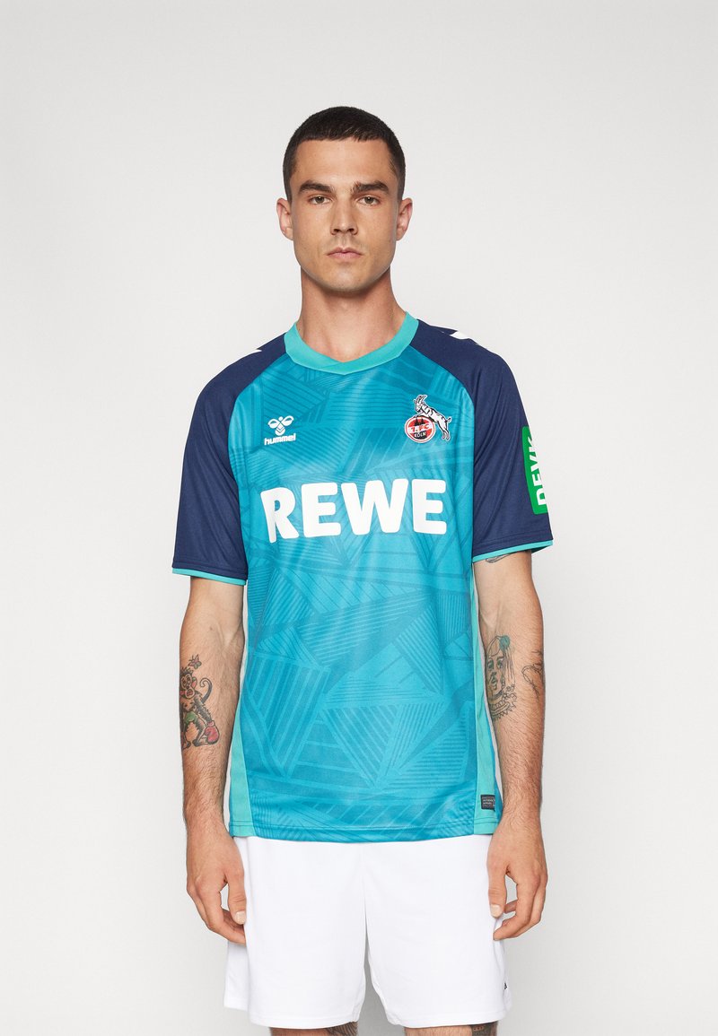 Hummel 1, FC KÖLN - Futballmez - pagoda blue