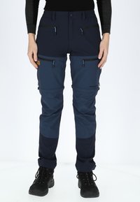 Swedemount - LOFOTEN STRETCH ZIP-OFF - Outdoorbroeken - dk navy denim blue Miniatuurafbeelding 1