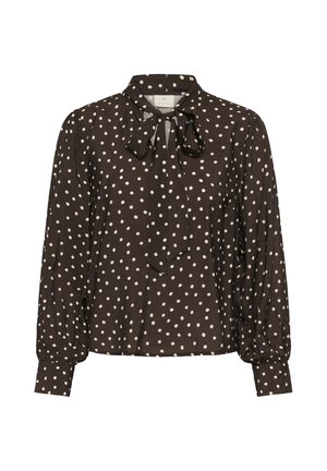 Kaffe, KADOTTE BLOUSE - Blúzka - coffee bean turtledove dot