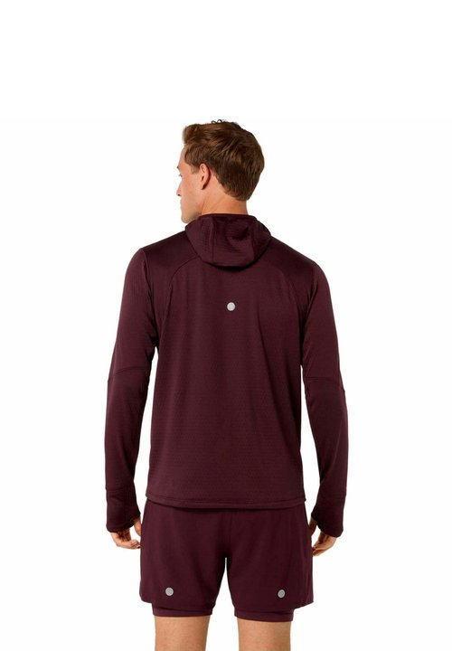 ASICS LAUFSHIRT ROAD WINTER HOODED - Hoodie - dark currant — foto 2