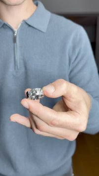 Ed Hardy FLAMING CHARMS BAND RING - Δαχτυλίδι - silver-coloured