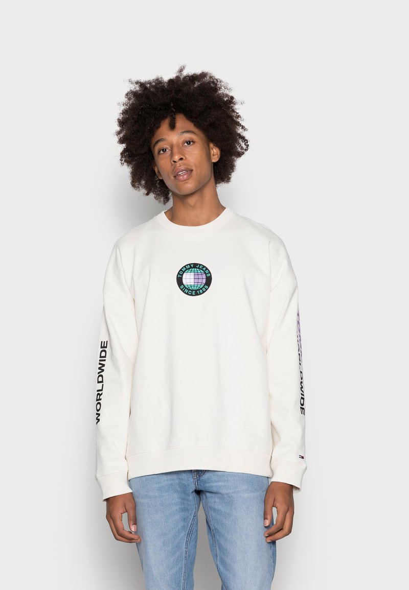 Tommy Jeans GLOBAL UNITEES CREW - Felpa - ivory