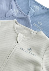 Next FOOTLESS ZIPPED 3 PACK REGULAR FIT - Dupačky na spaní - blue slogan