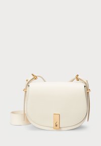 POLO ID LEATHER SADDLE BAG - Torba preko tijela - ivory