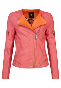 Maze Lederjacke - pink