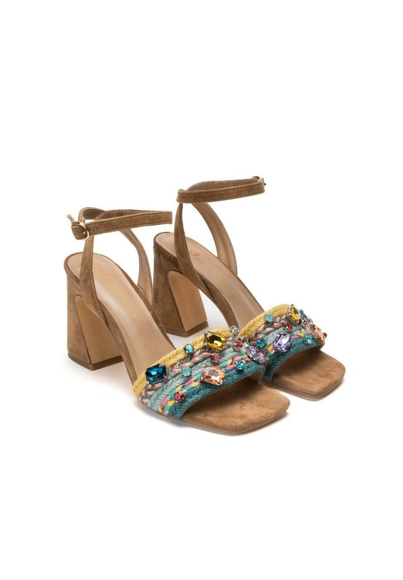 Alma en Pena JUNO - Sandalias de tacón - camel Zalando.es