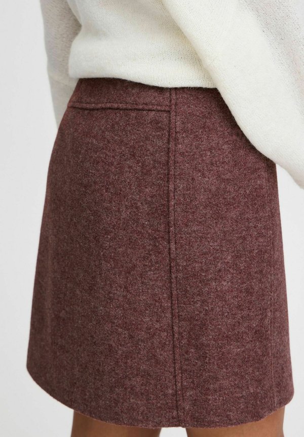 IHWOOLY - A-line skirt - port royale3
