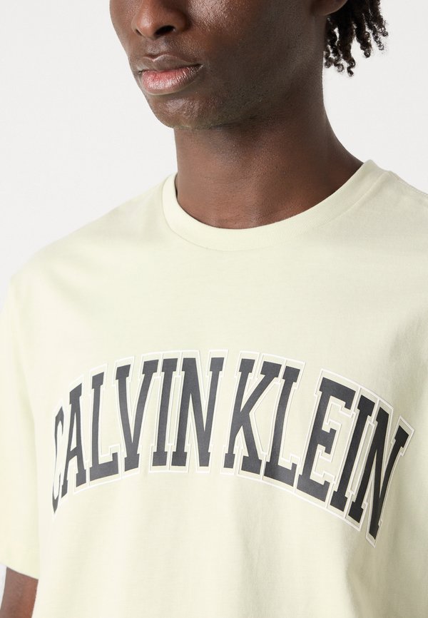 CURVE VARSITY LOGO TEE - Print T-shirt - aloe wash4