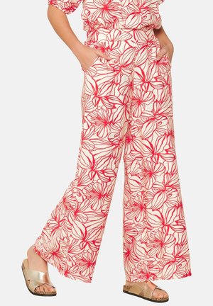 LolaLiza WITH FLORAL PRINT - Broek - red orange