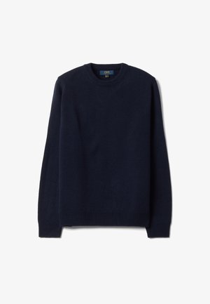 OVS, CREW-NECK KNIT JERSEY JUMPER, REGULAR FIT - Jumper - navy blue