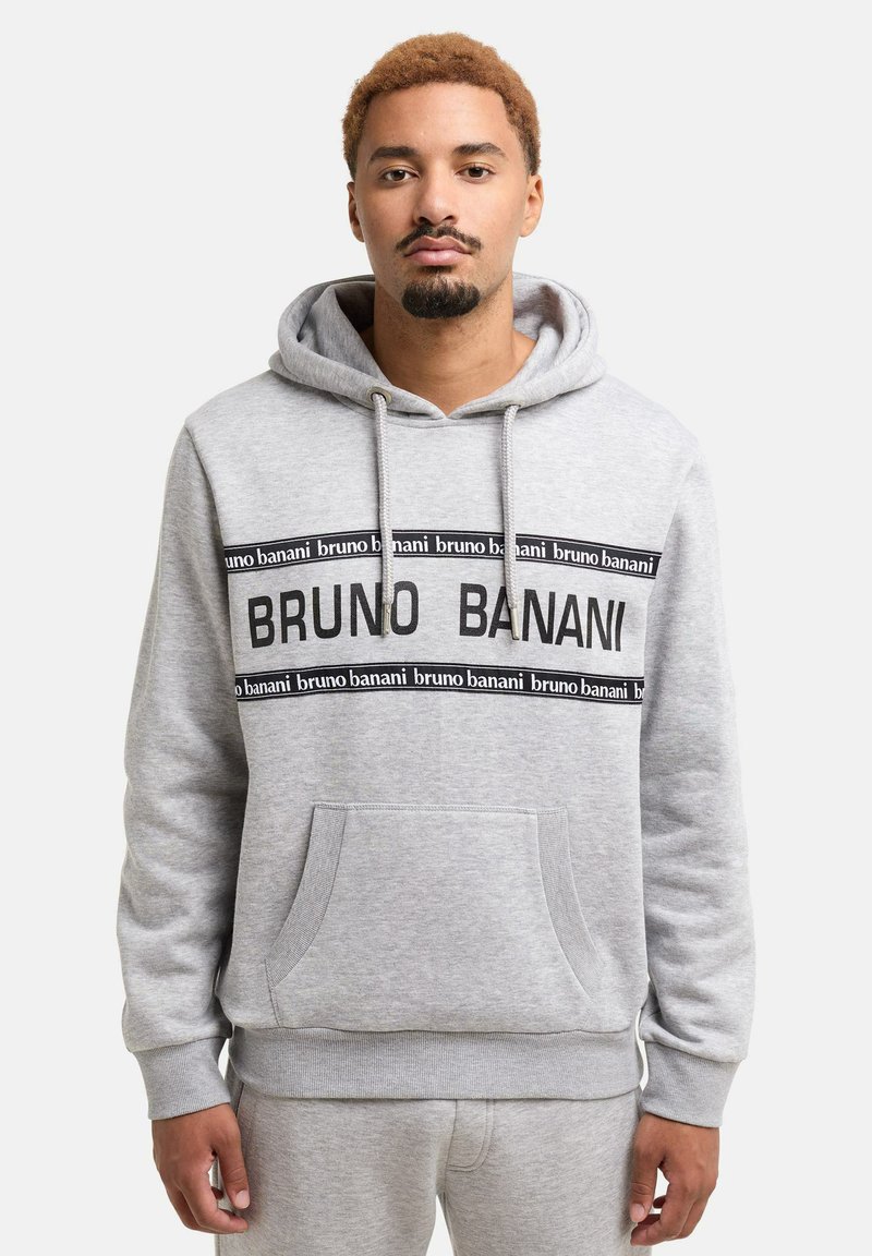 Bruno Banani CARRILLO - Hoodie - grau melange