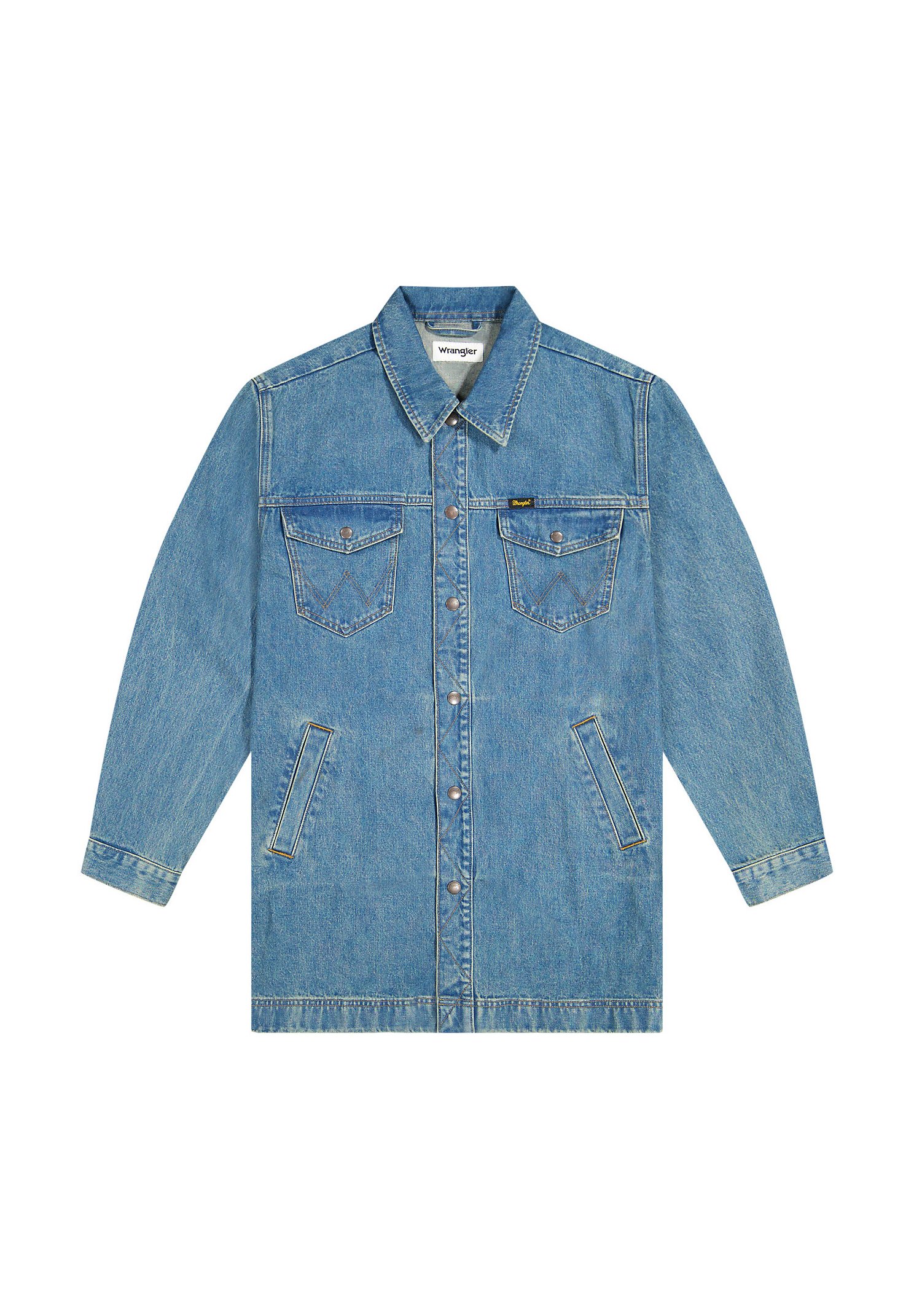 Wrangler WRANGE JACKET - Denim jacket - iron forge/blue denim