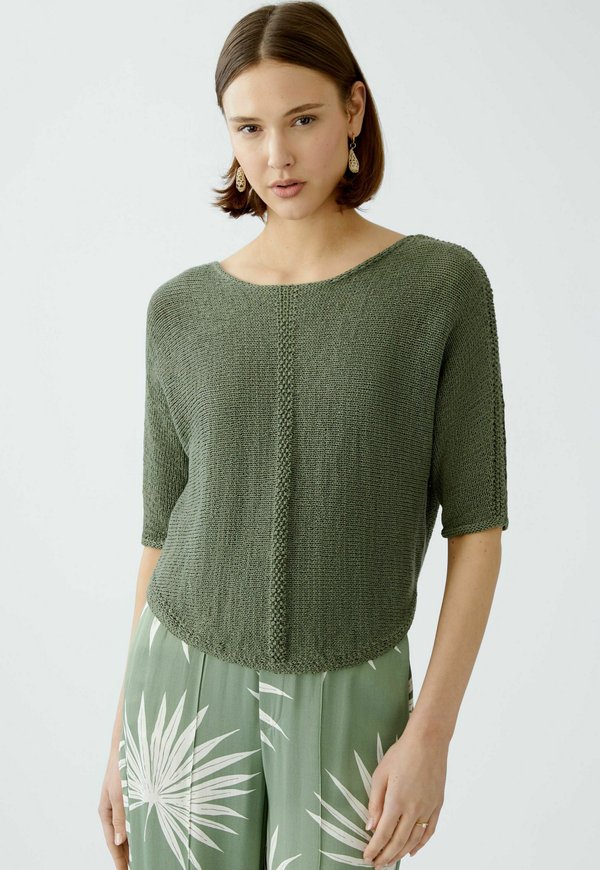 Strickpullover - shaded moss