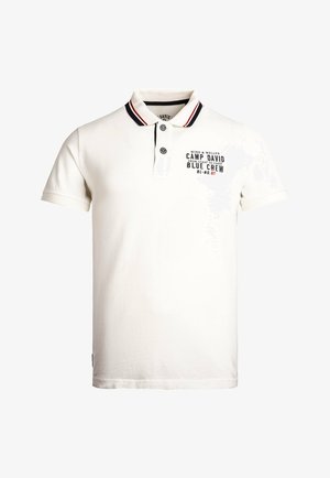 Camp David, CAMP DAVID PIKEE-POLO MIT LOGO-STICKEREI - Poloshirt - ivory