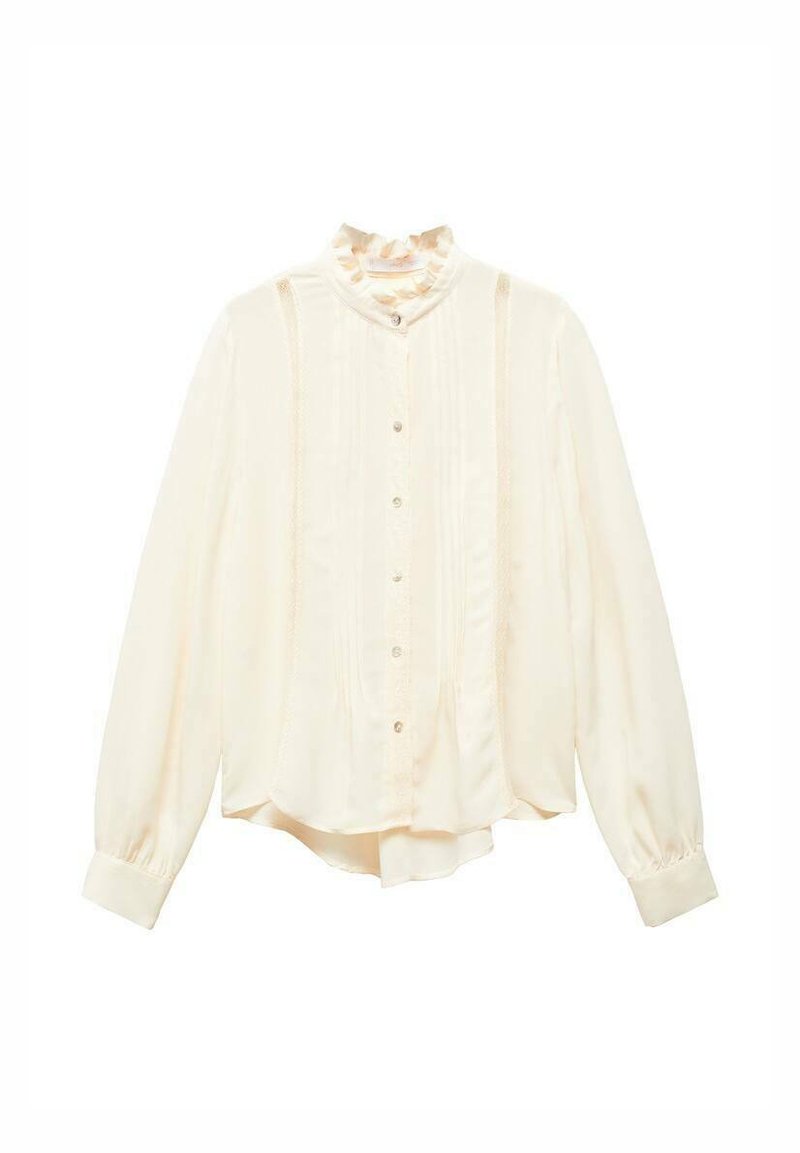 Mango Overhemdblouse crème Mango Overhemdblouse crème