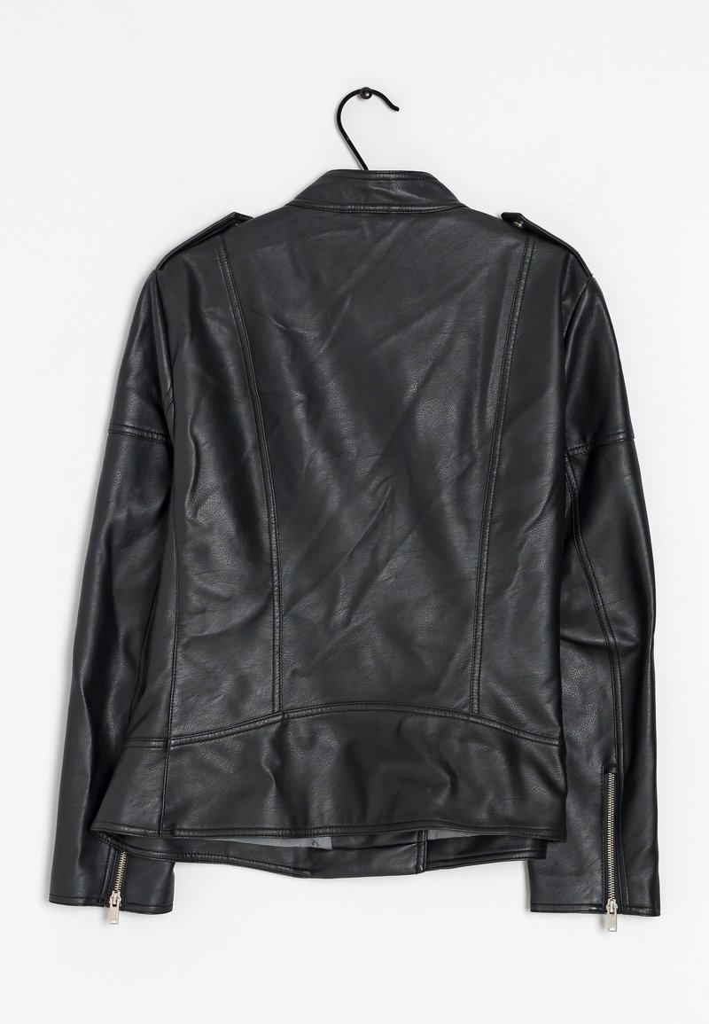 Violeta by Mango Chaqueta de cuero black/negro (Segunda mano