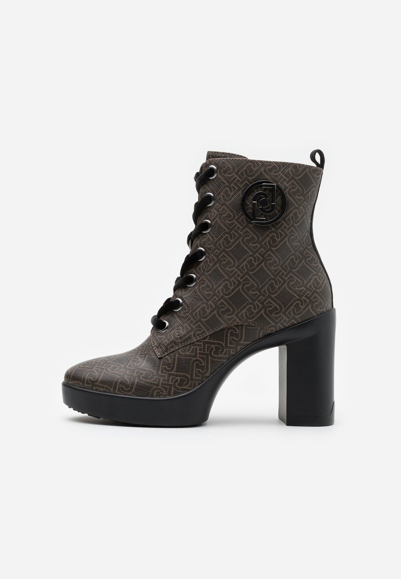 Liu Jo Jeans Now High Heeled Ankle Boots Brown Zalando Co Uk