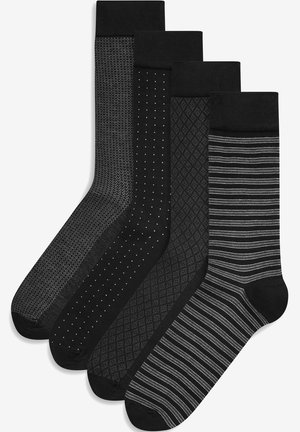 FOUR PACK - Socken - black