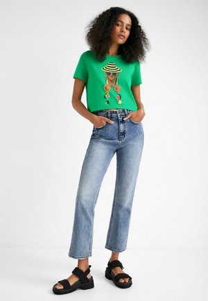 ARTY CROPPED - Triko s potiskem - green