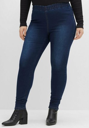 Jeggings - dark-blue denim